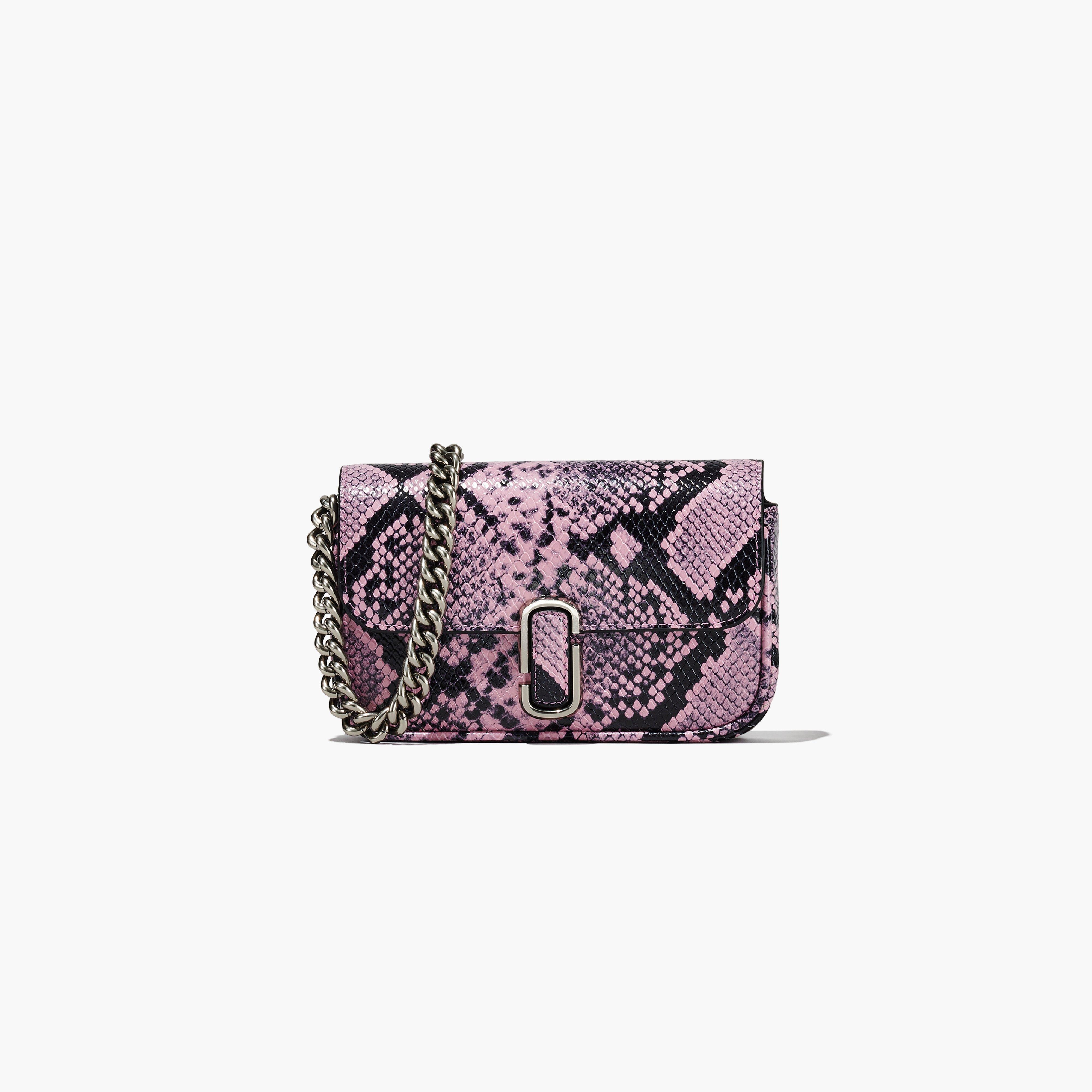 THE SNAKE-EMBOSSED J MARC MINI SHOULDER BAG - 1