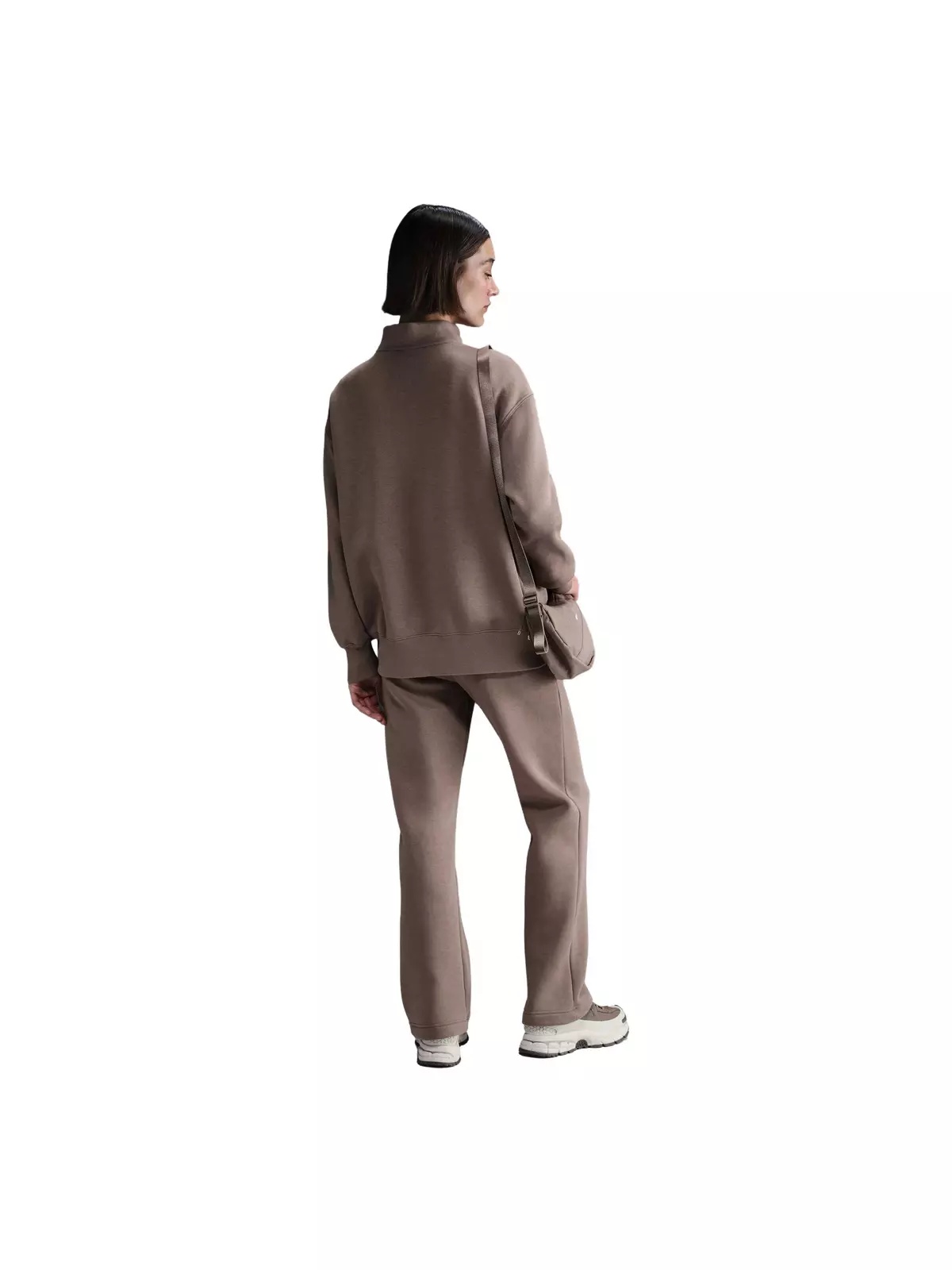 Women's Sportswear Phoenix Fleece Oversized 1/4 Zip Sweatshirt - Brown - 5