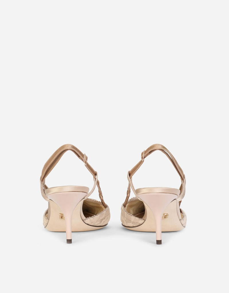 Corset-style satin slingbacks 4
