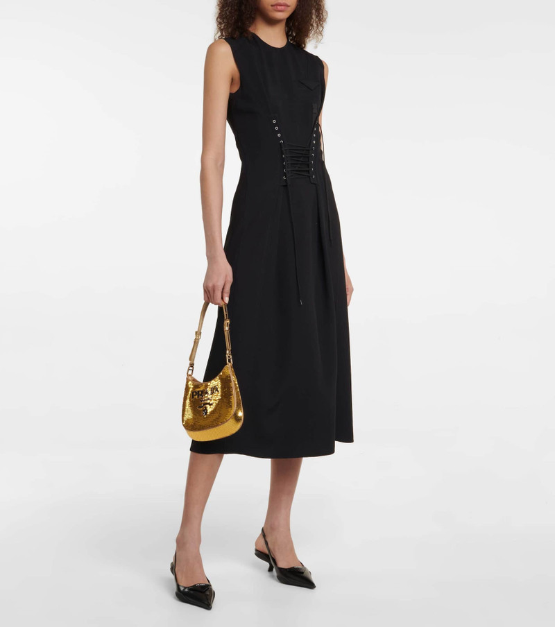 Prada Cleo Medium sequined shoulder bag outlook