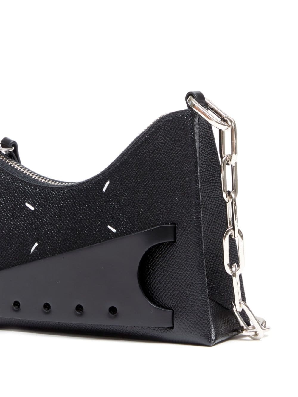micro Snatched leather shoulder bag - 4