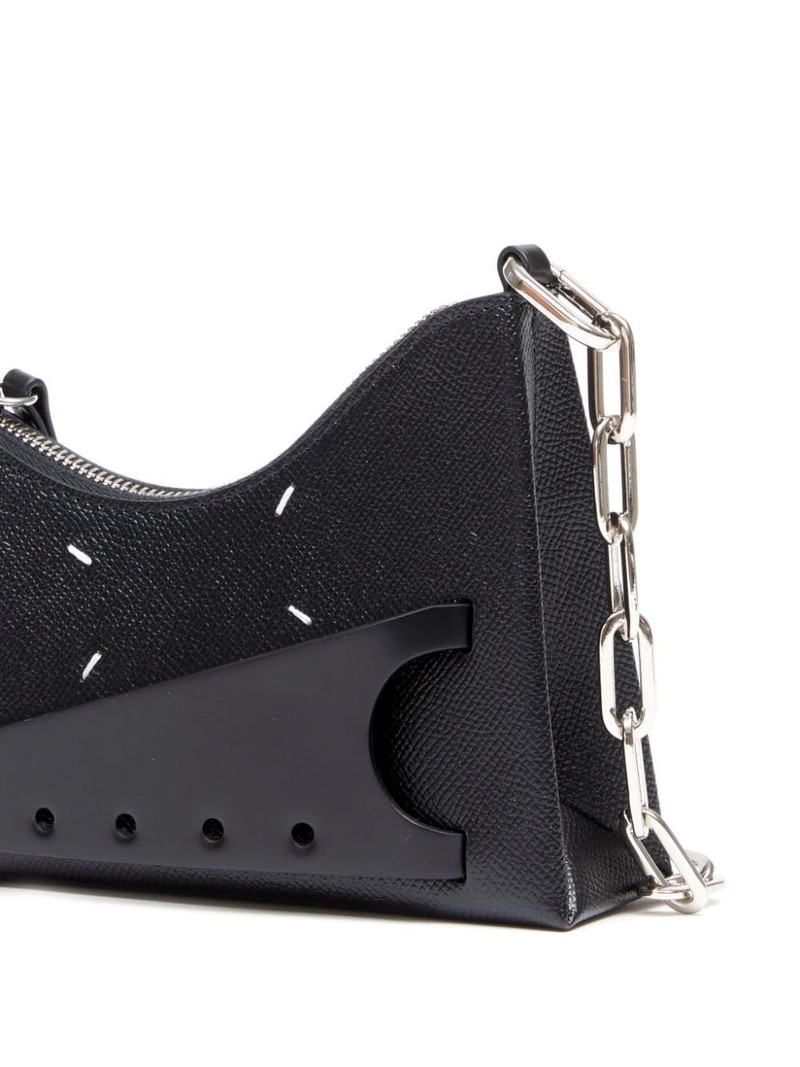 micro Snatched leather shoulder bag 4