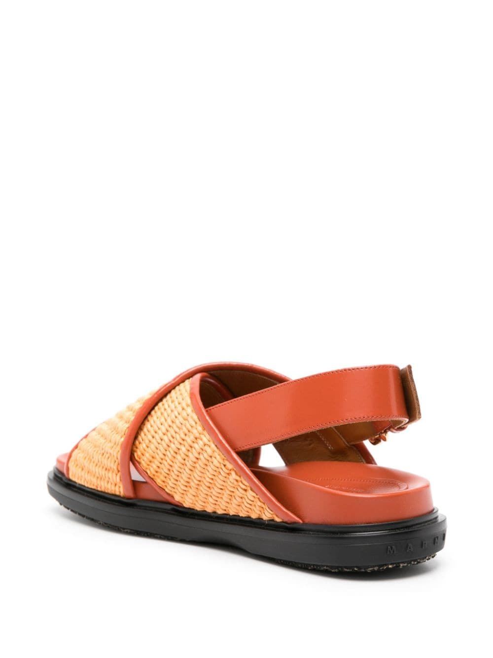 Fussbet leather-trim raffia sandals - 3