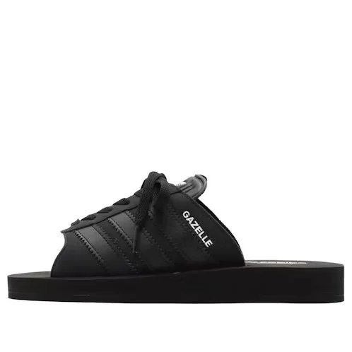 (WMNS) adidas Gazelle Beach Slides 'Core Black' JQ7423 - 1