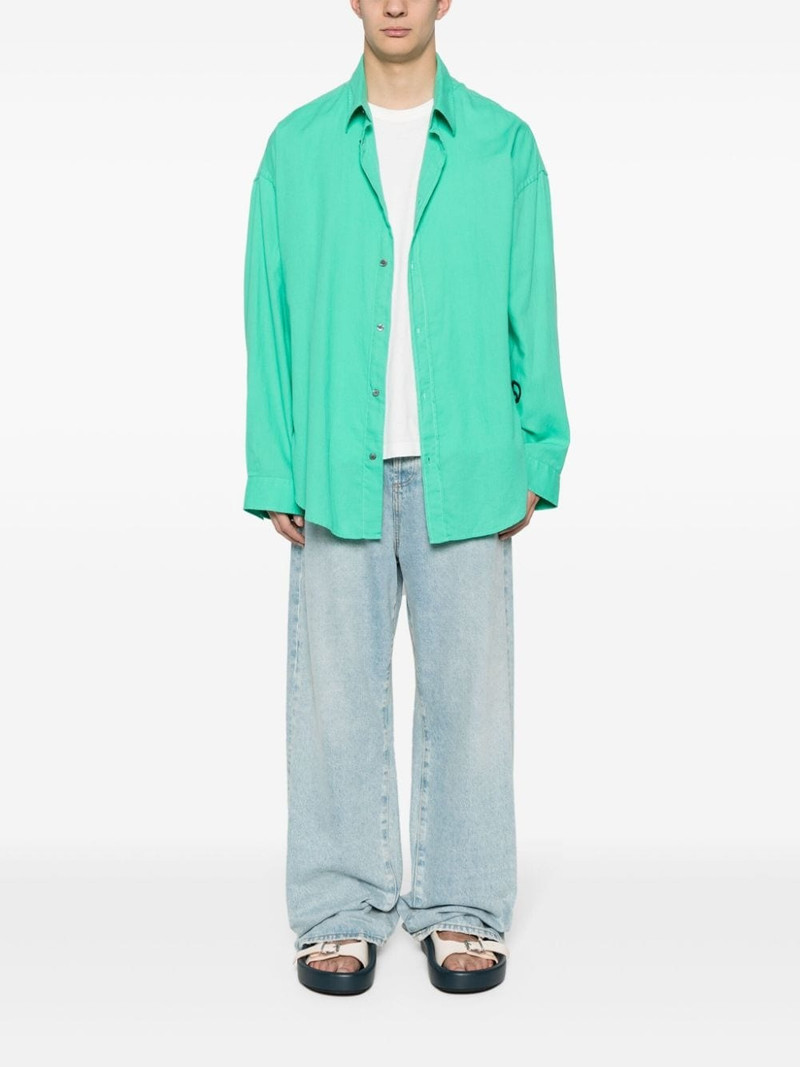 Acne Studios motif-print cotton shirt outlook