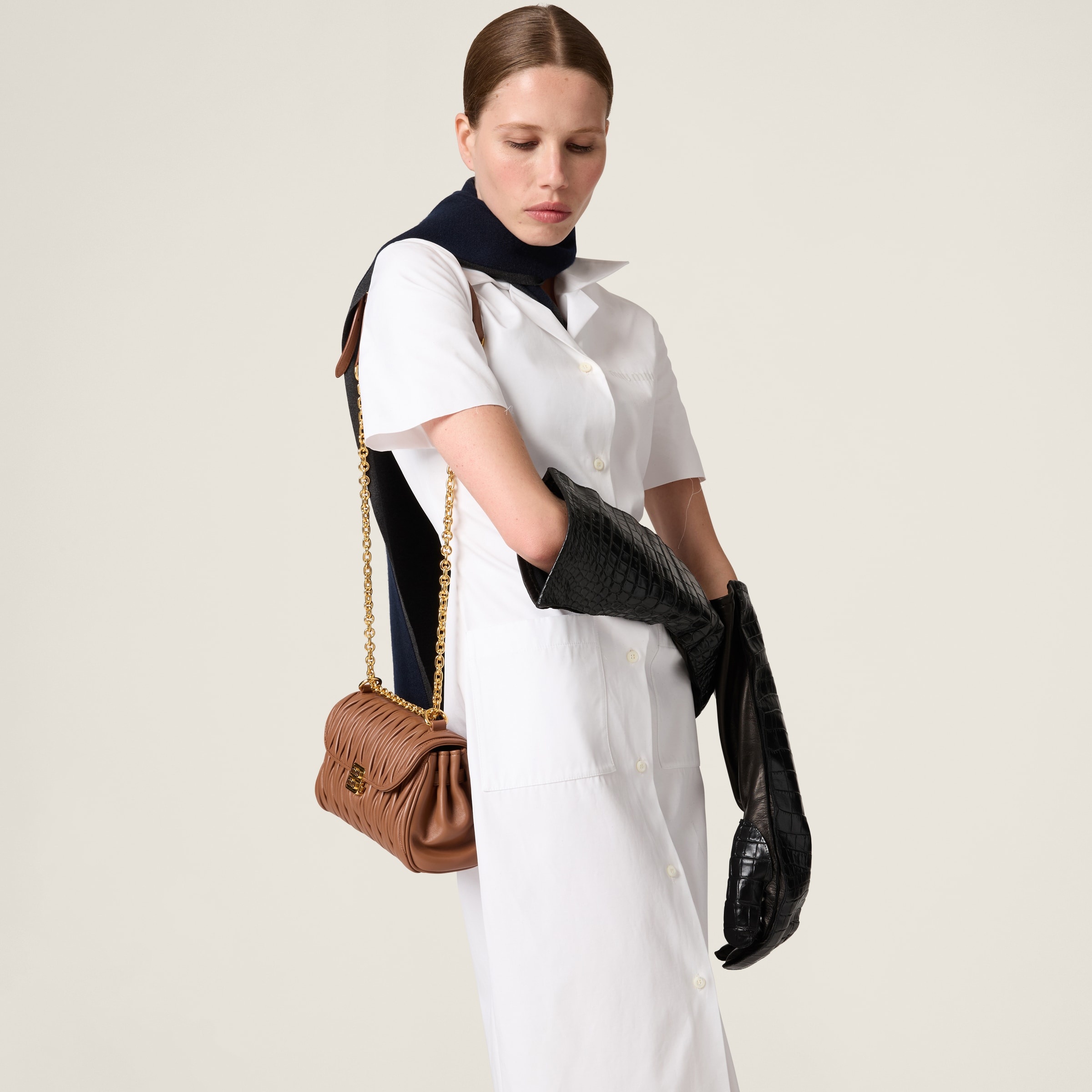 Matelassé nappa leather shoulder bag - 2