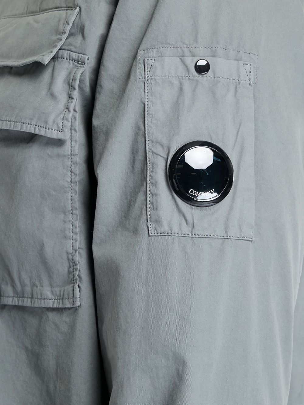 gabardine shirt jacket - 5
