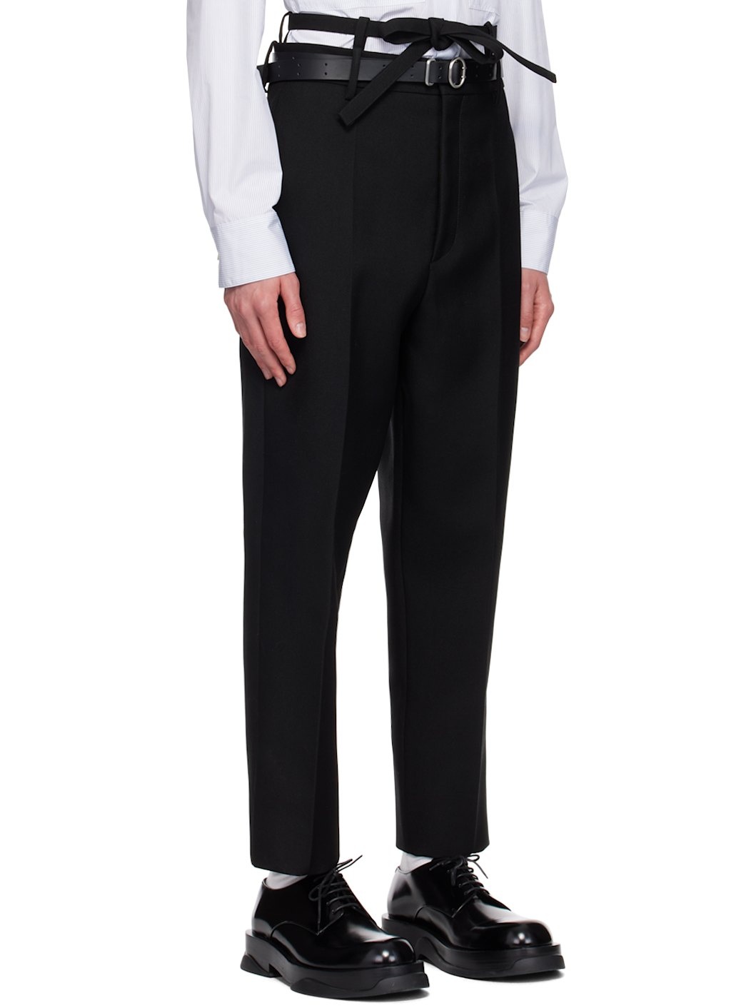 Black Belted Trousers - 2