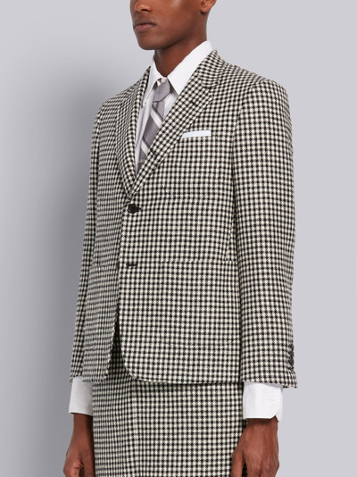 Thom Browne Black and White Gun Club Check Wool Hunting Tweed Sack Jacket outlook