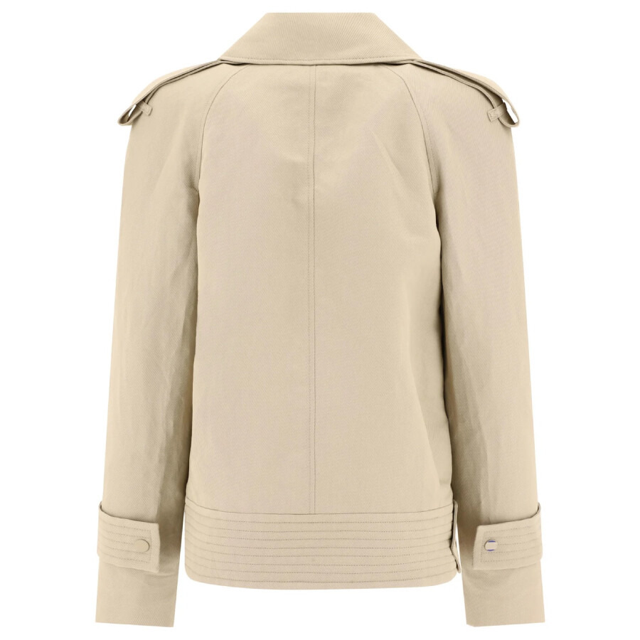 Burberry Double-Breasted Canvas Trench Jacket - 6