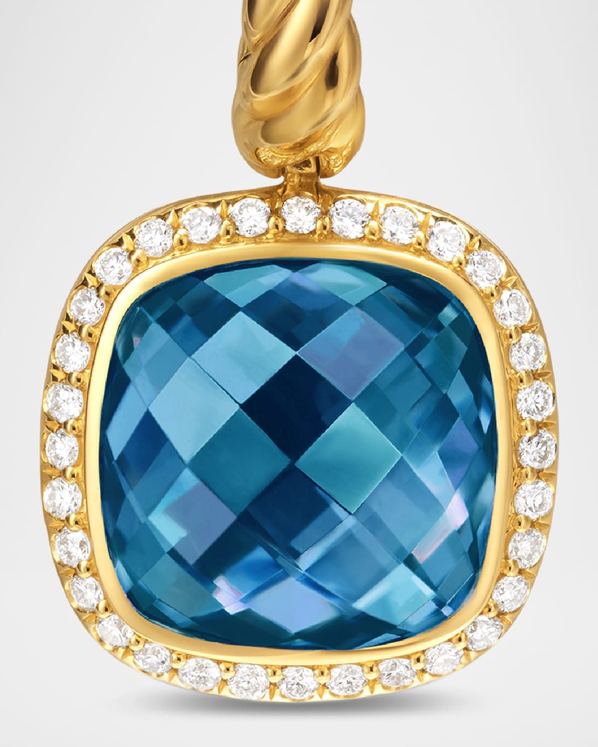 Albion Drop Earrings with Gemstones and Diamonds in 18K Gold - 2