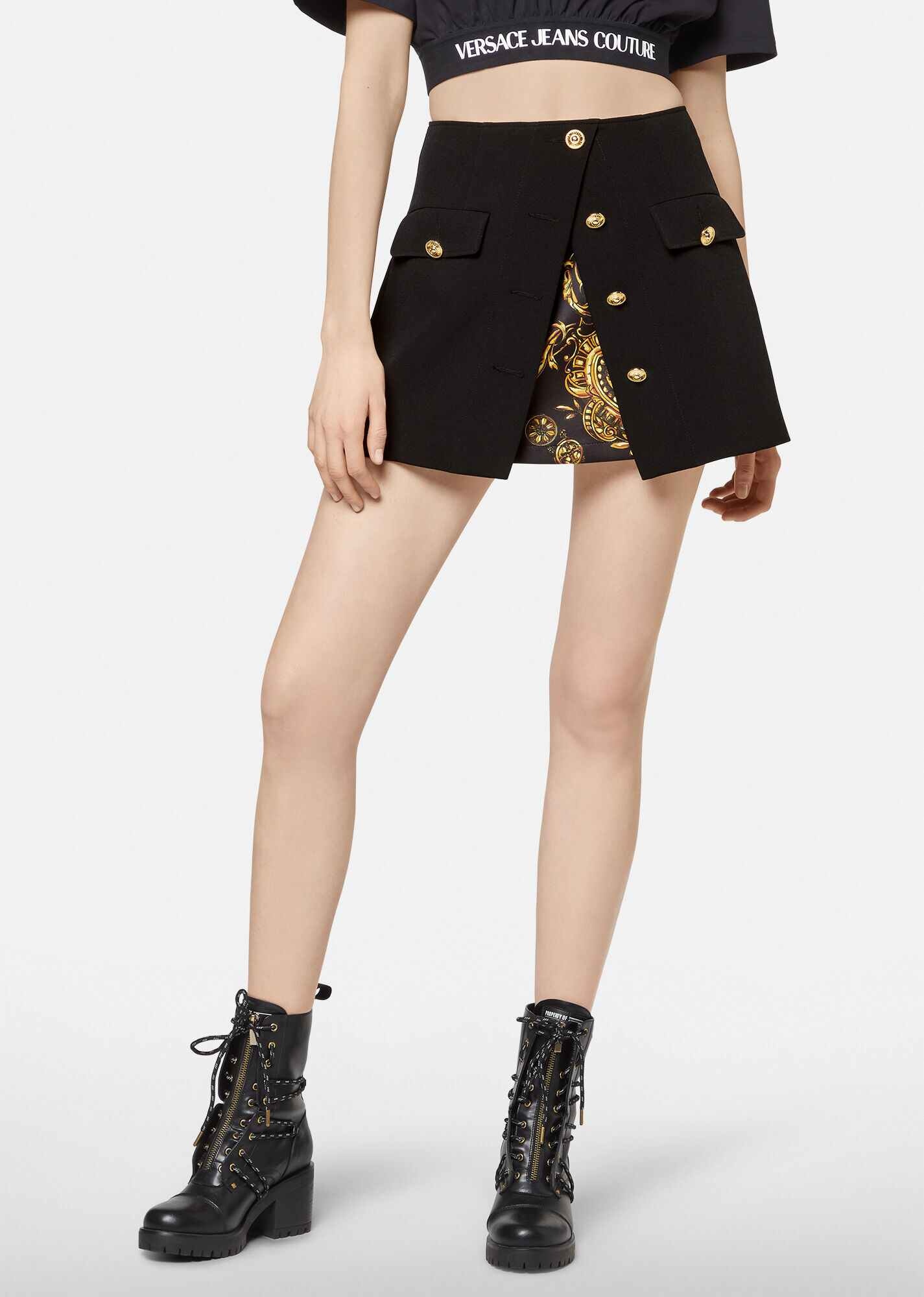 Regalia Baroque Print Accent Skirt - 2