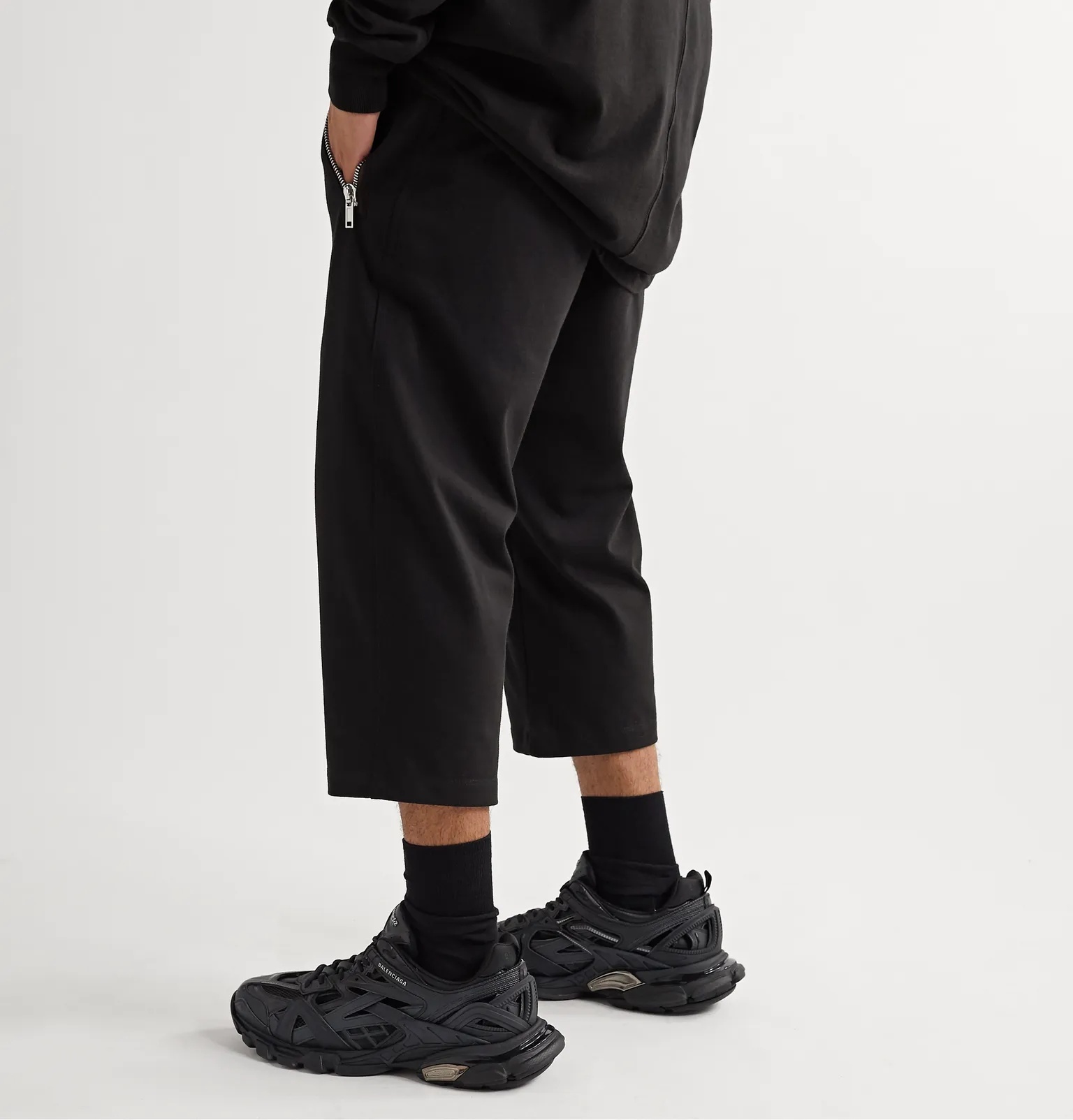 Tecuatl Cropped Cotton-Jersey Sweatpants - 4