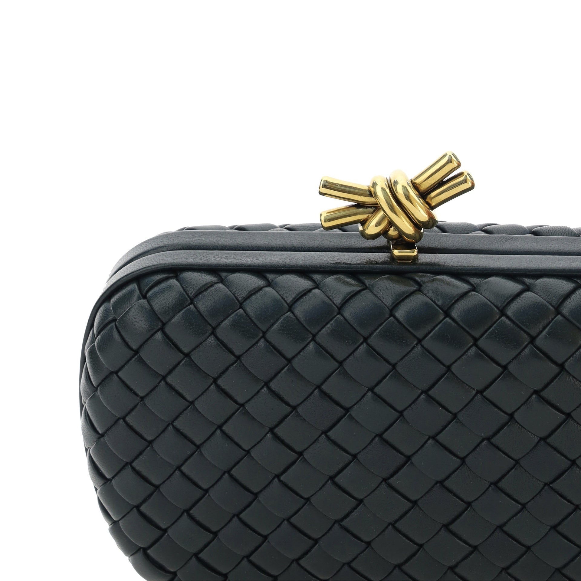 Bottega Veneta Knot Lather Clutch - 4