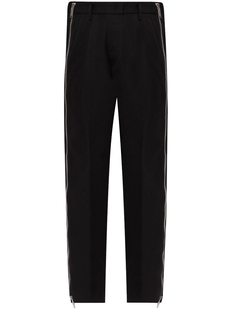 side zip-up virgin wool trousers 1