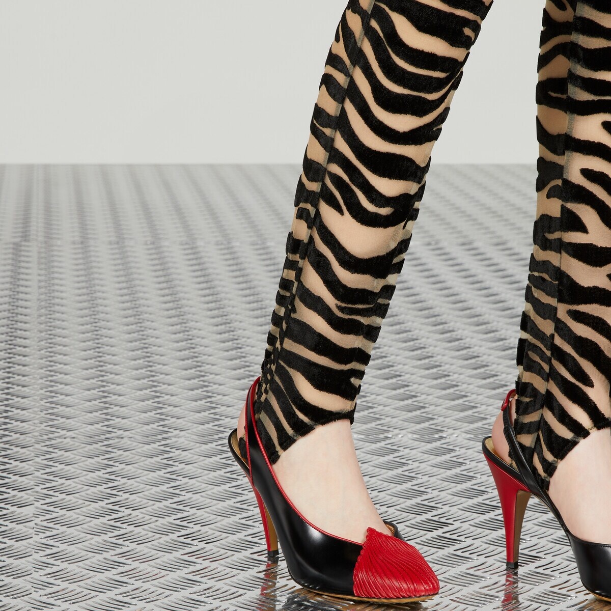 Technical jersey zebra print legging - 4