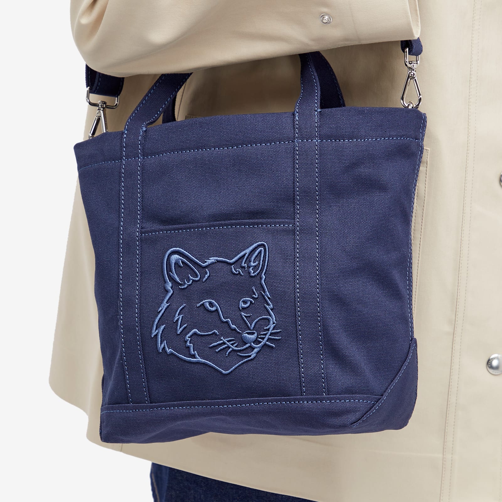 Maison Kitsune Fox Head Small Tote Bag - 2