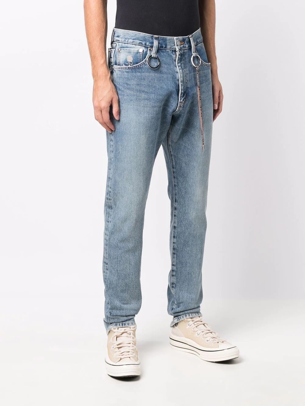 high-rise straight leg jeans - 3