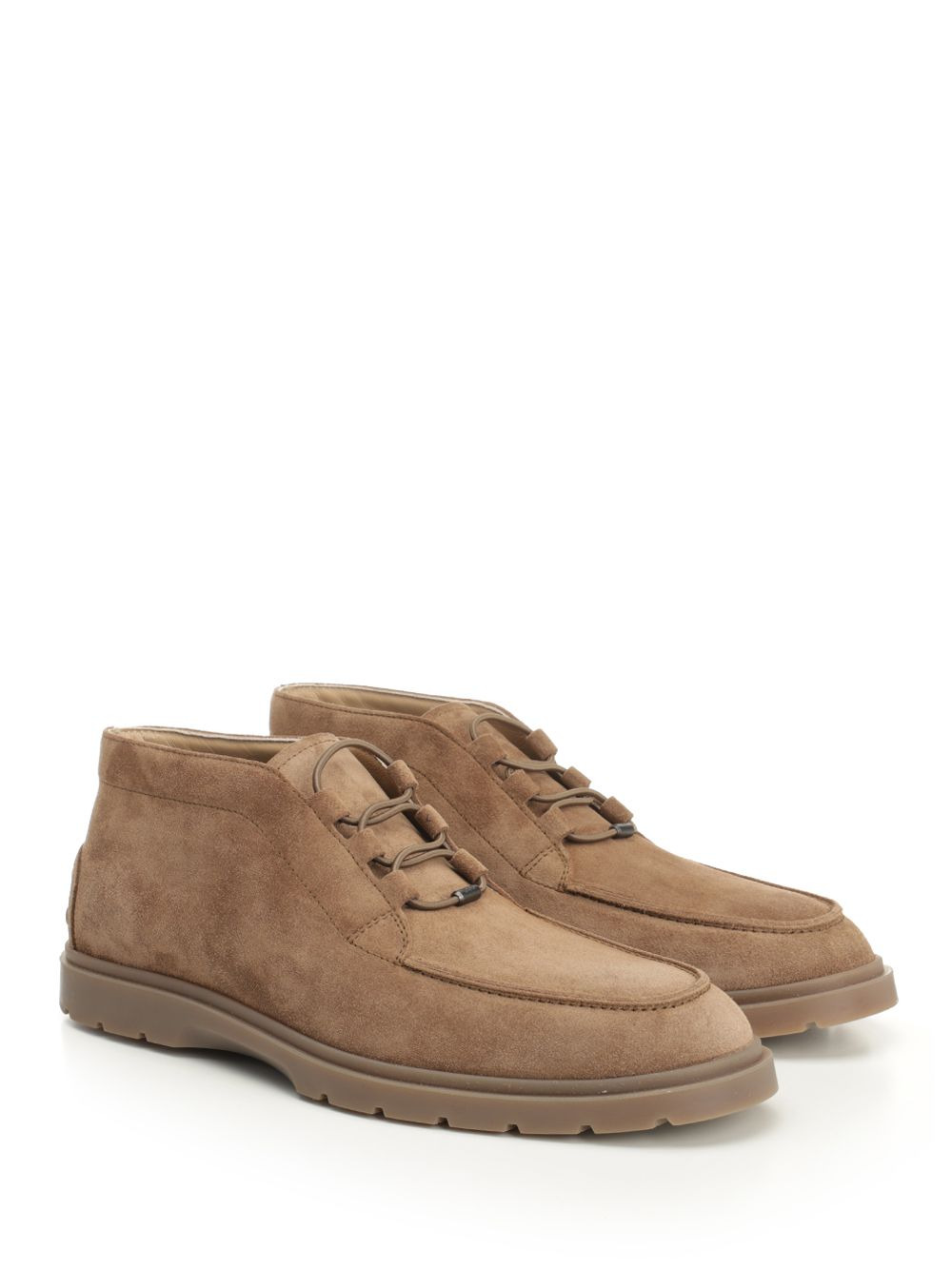 Suede Ankle Boot Boots Brown - 2
