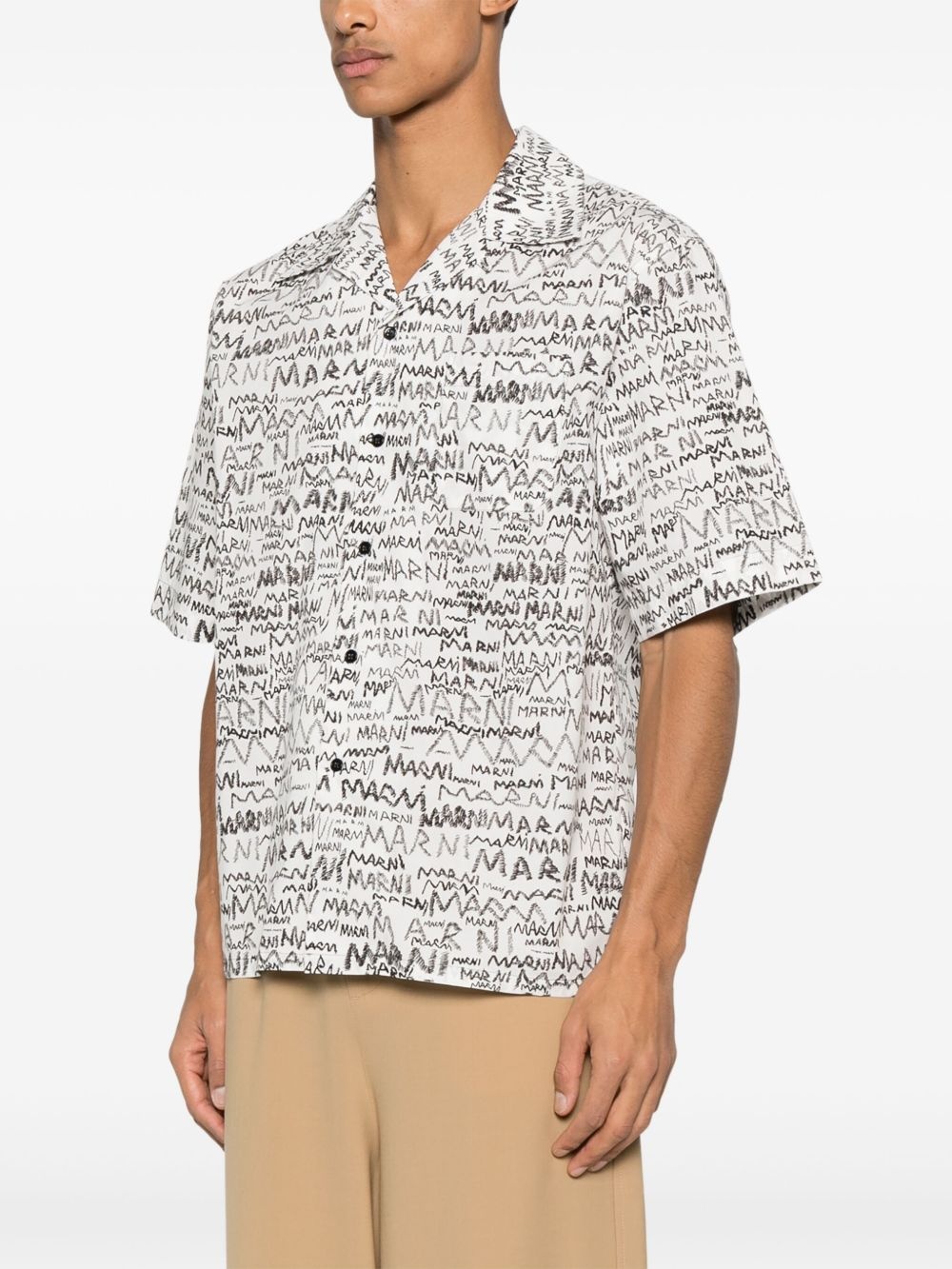 pencil logo-print shirt - 3