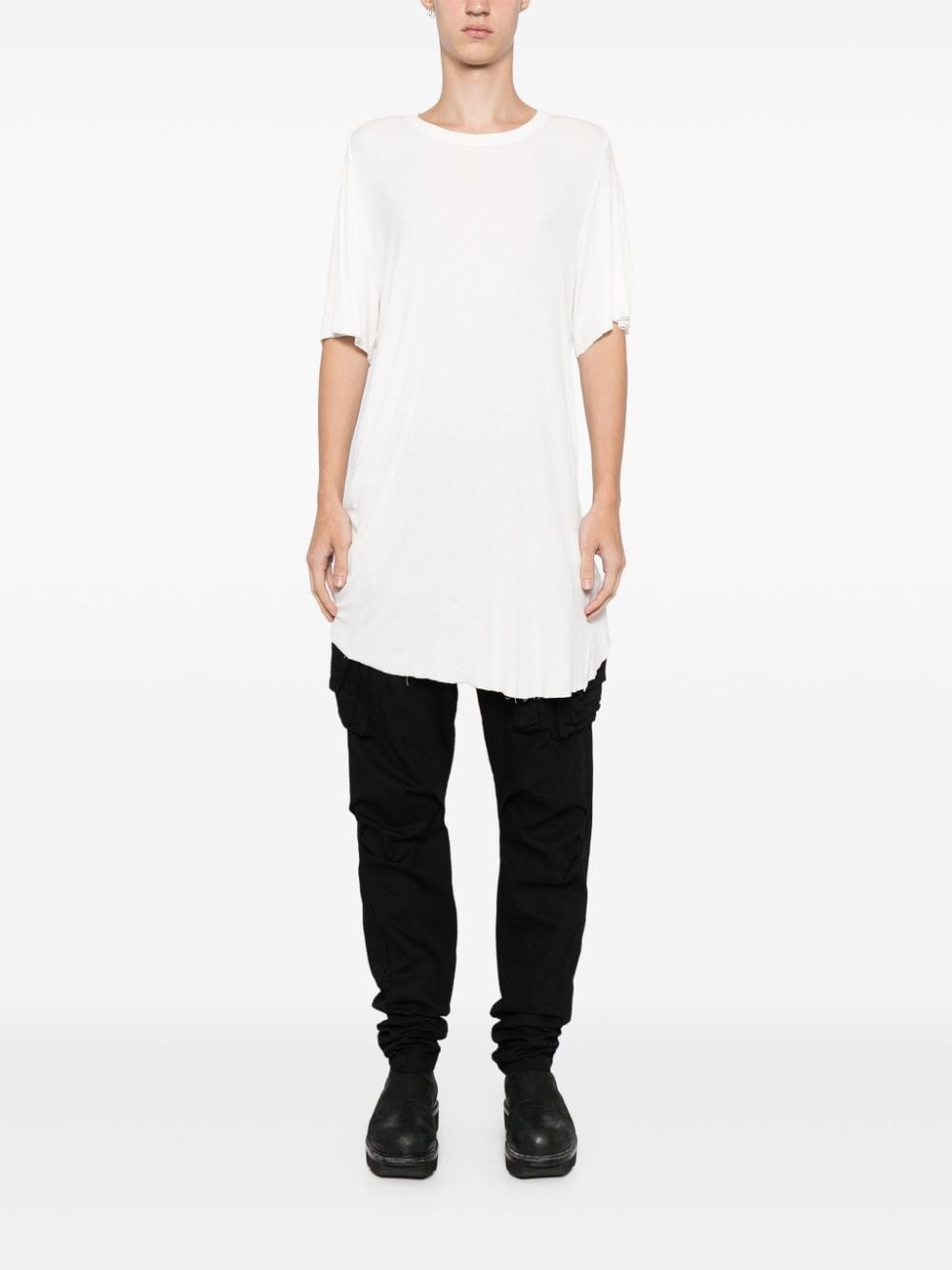 fine-knit oversize T-shirt - 2