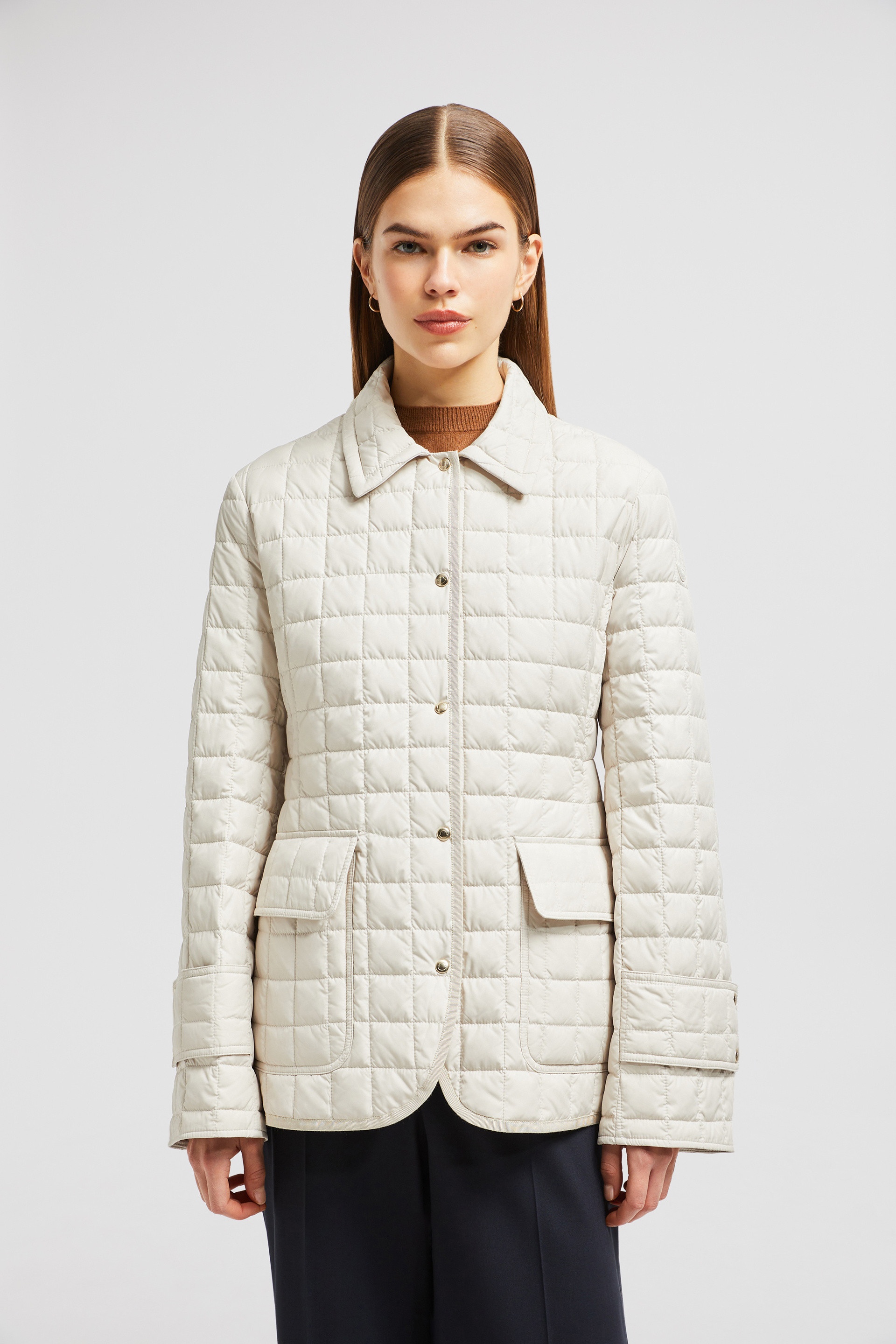 Epinal Square-Quilted Down Shirt Jacket - 3