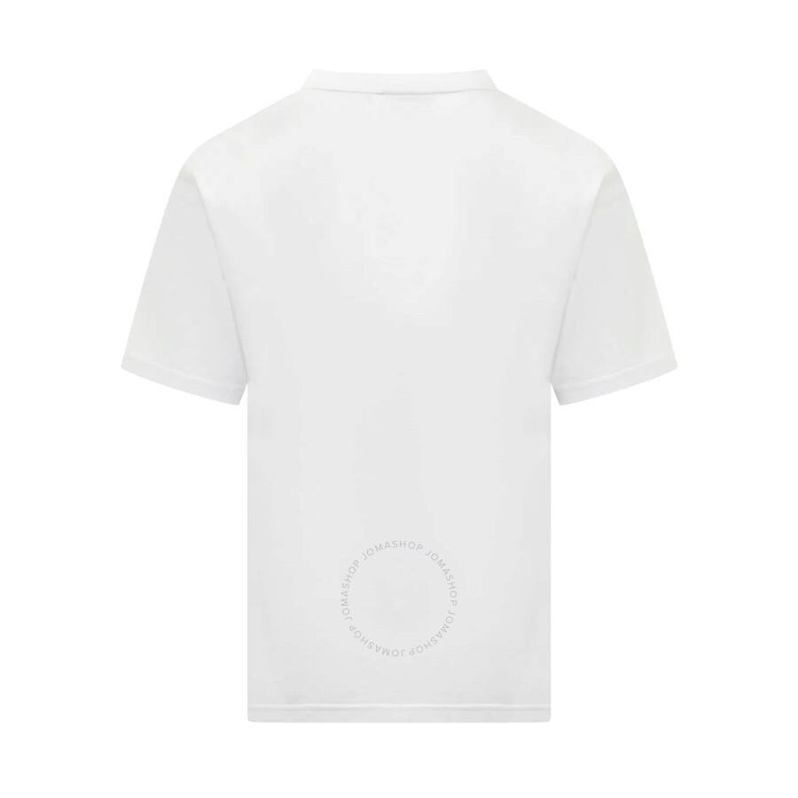 GCDS White Graffiti Print Cotton T-Shirt - 2