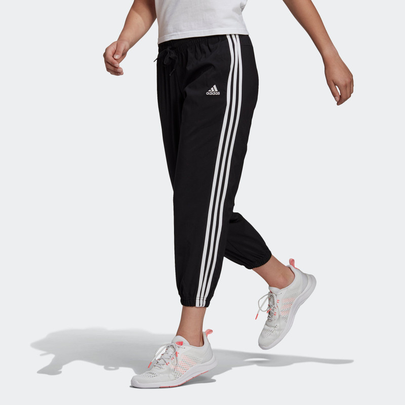 adidas (WMNS) adidas W 3s Wv E 78pt Sports Stylish Bundle Feet Cropped Pants/Trousers Black GM5559 outlook