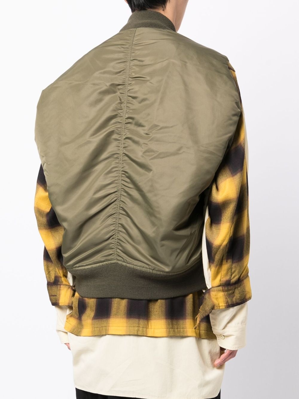 multi-layered bomber jacket - 4