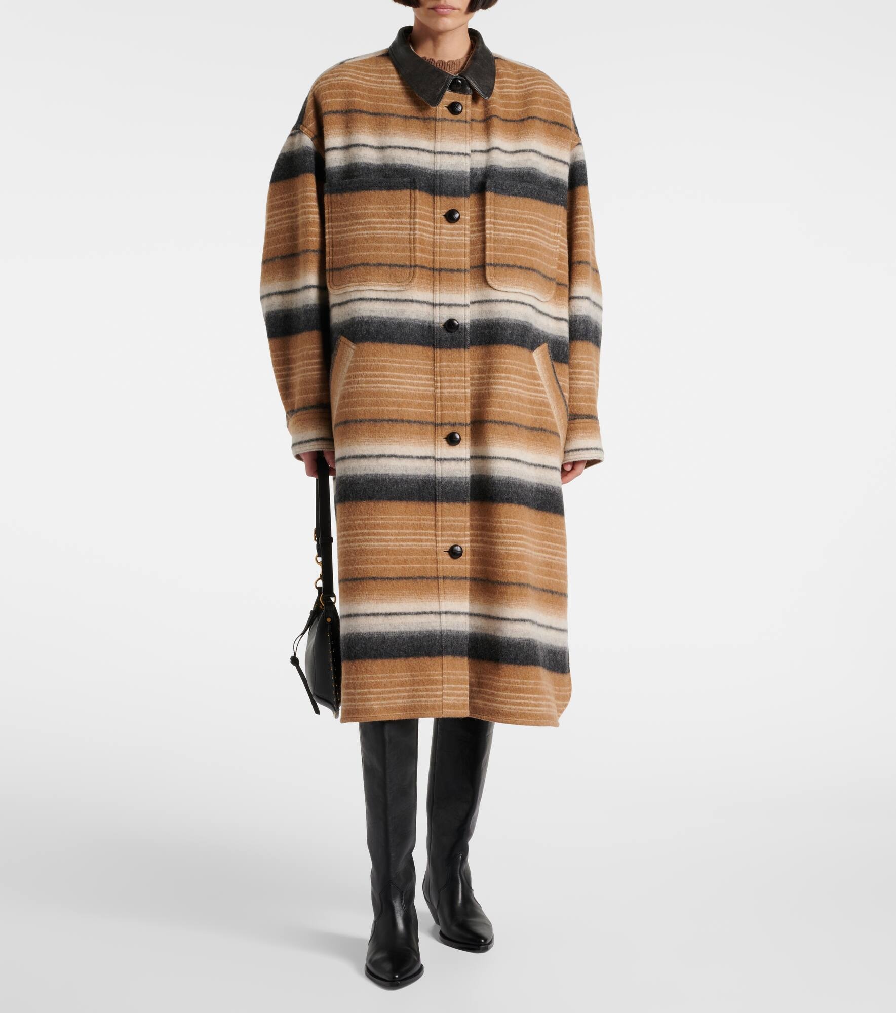 Djilaga wool-blend coat - 7