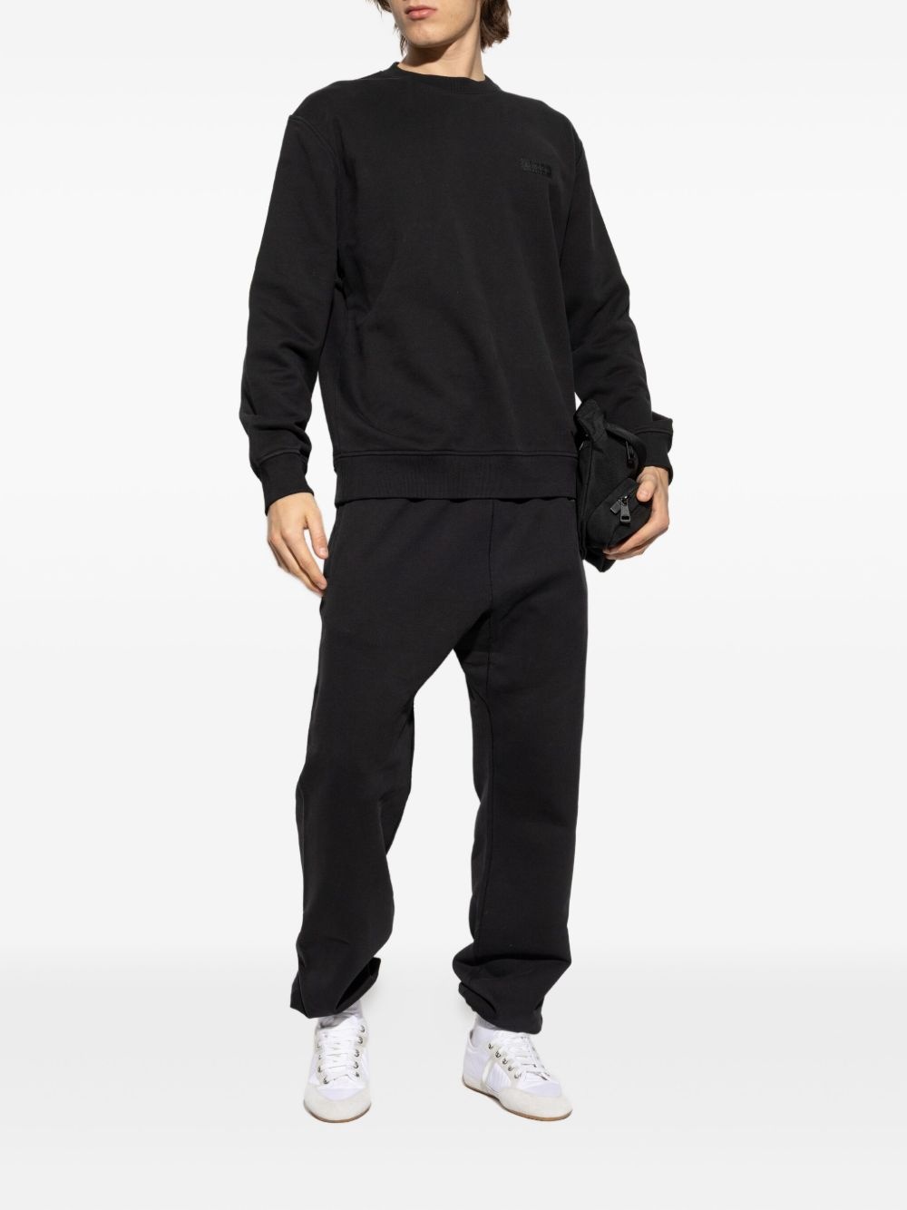 logo-plaque sweatshirt - 2