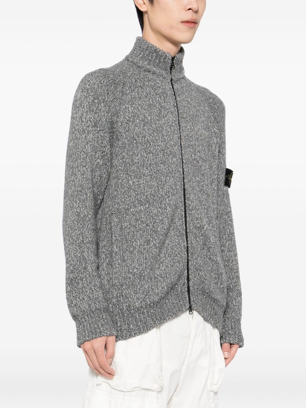 LOGO-PATCH CARDIGAN - 3