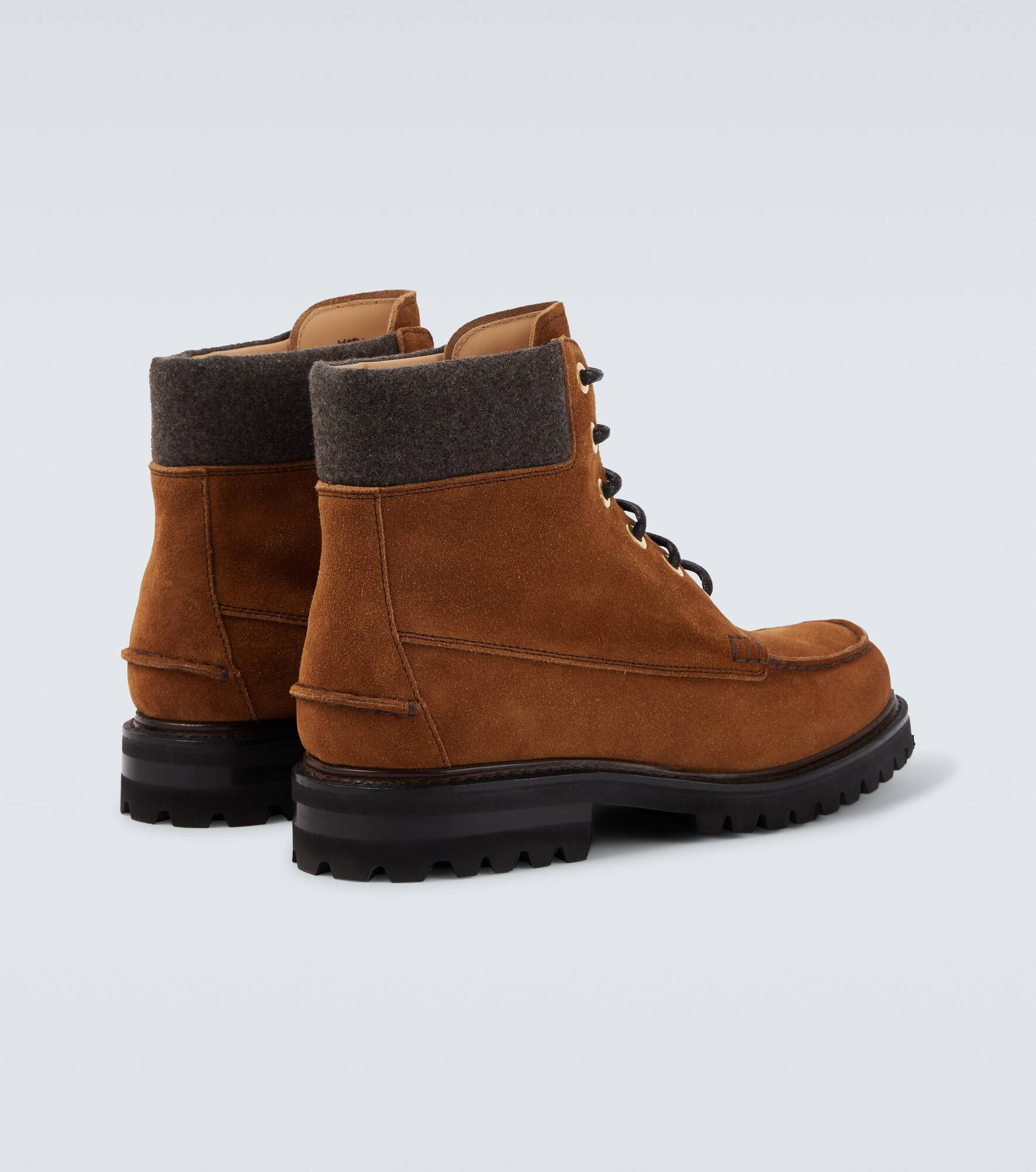 Padstow suede lace-up boots - 6