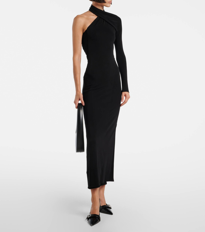 courrèges One-shoulder crêpe maxi dress outlook