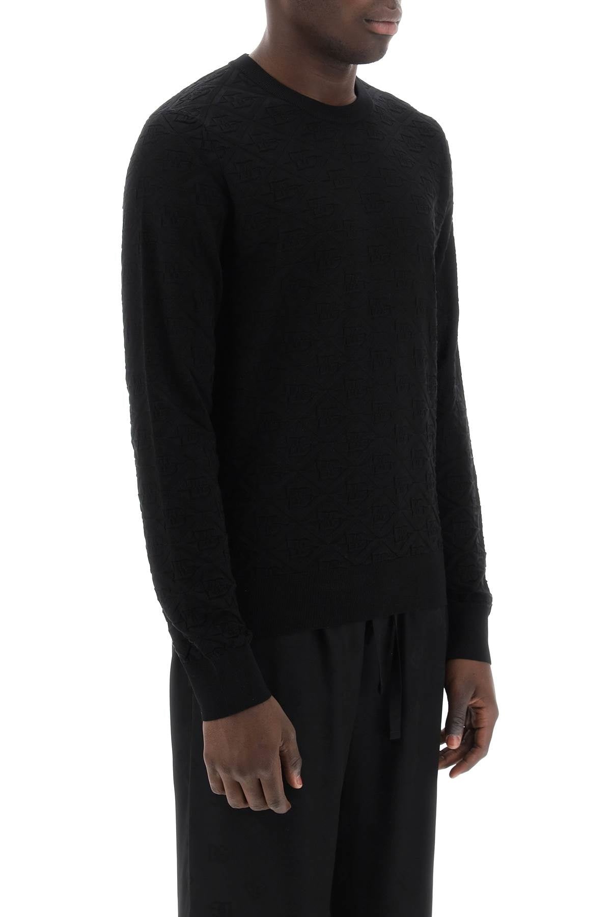 Dolce & Gabbana Dg Jacquard Silk Sweater Men - 2