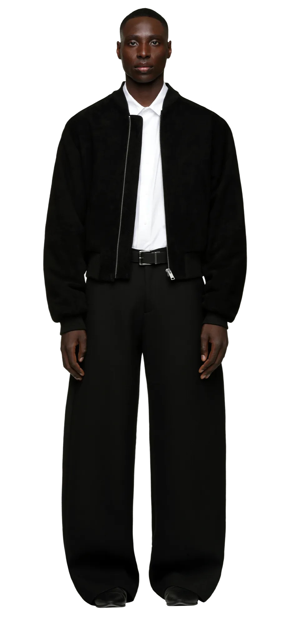RAGLAN BOMBER BLACK SUEDE - 4