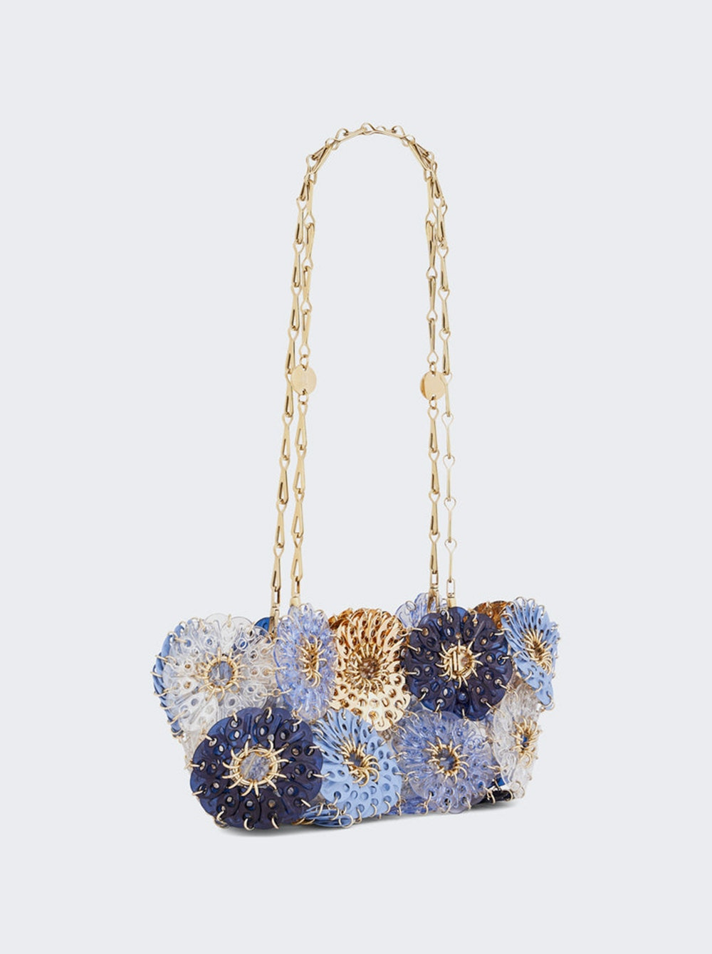 1969 Flower Bag Blue And Gold - 4