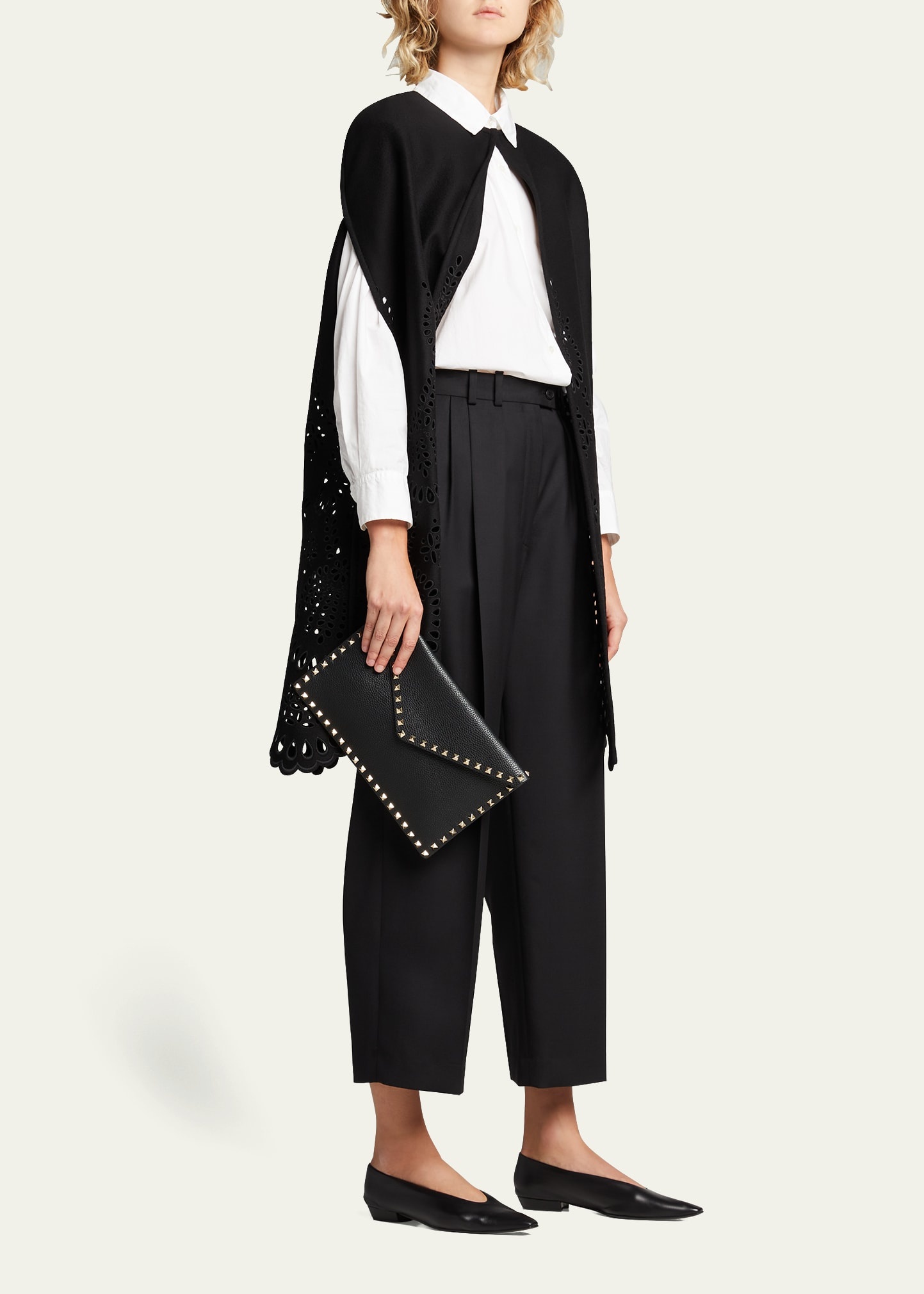 Rockstud Large Envelope Clutch Bag - 6