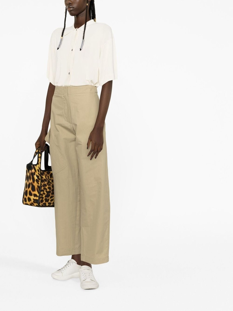 Studio Nicholson side-patch pocket cropped trousers outlook