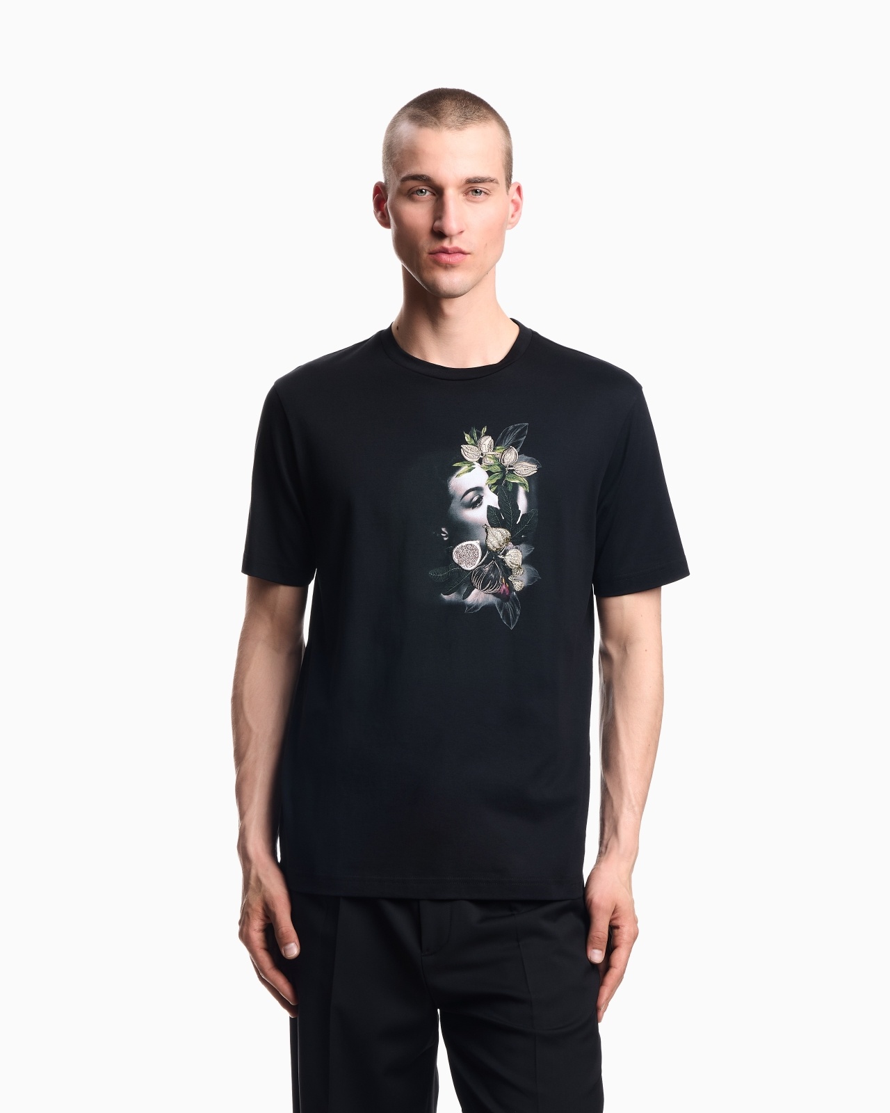 ASV JERSEY T-SHIRT WITH EMBROIDERY AND PRINT OF A WOMAN AND FOLIAGE - 4