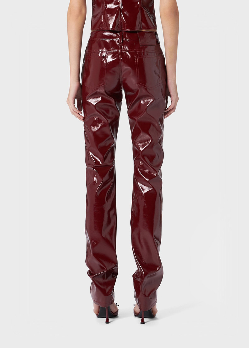 PATENT STRAIGHT PANTS 4