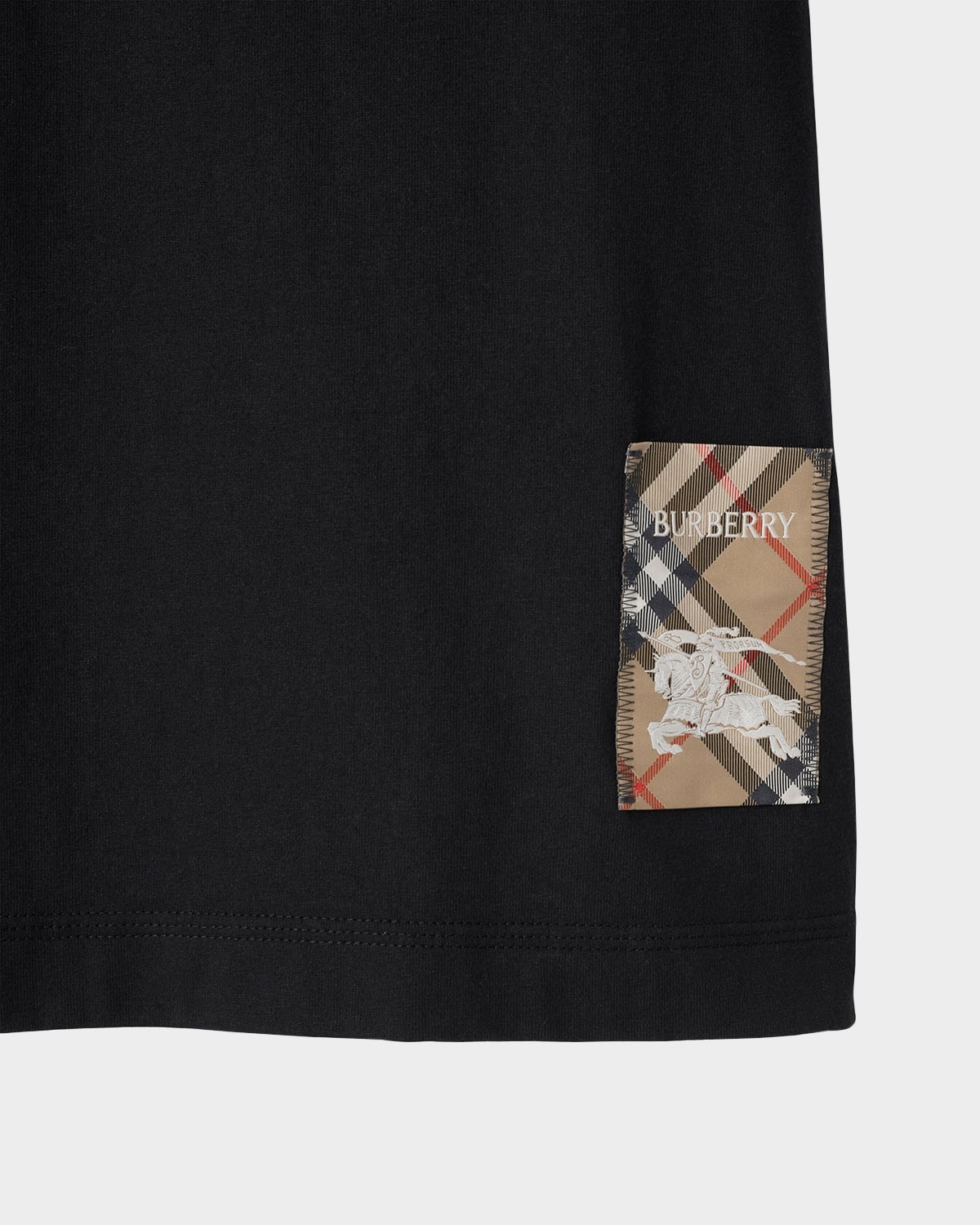 Men's Check Label T-Shirt - 5