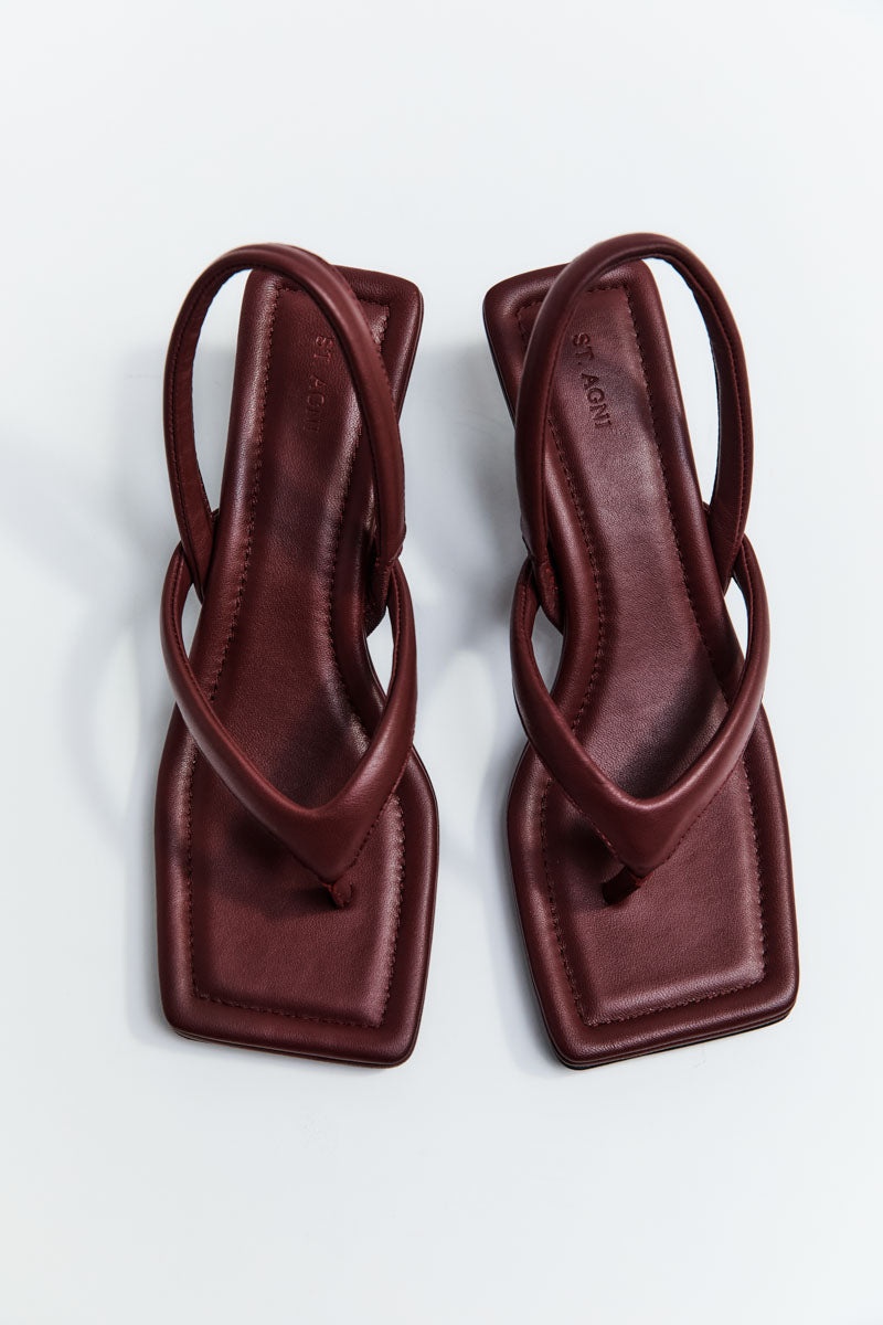 Thong Heel - Plum - 3