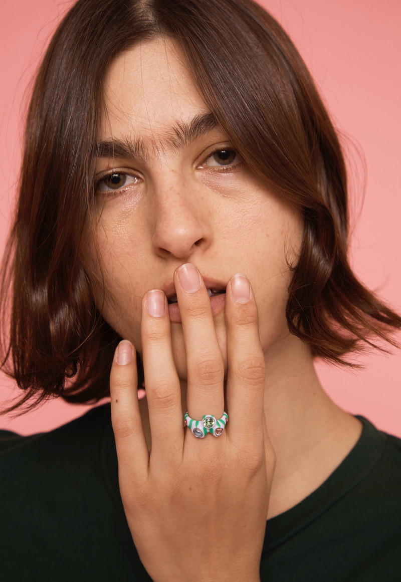 Collina Strada LILAC STRIPE FLORENCE RING outlook