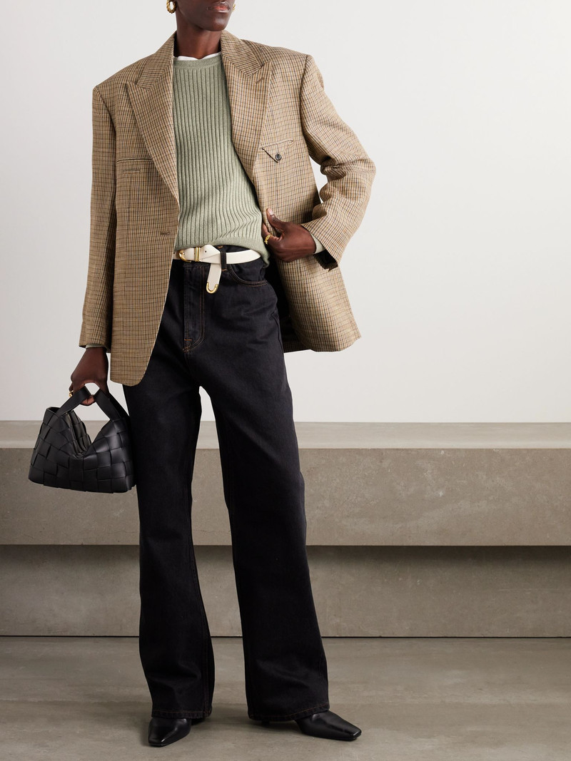 Loro Piana Ribbed cashmere sweater Light green outlook