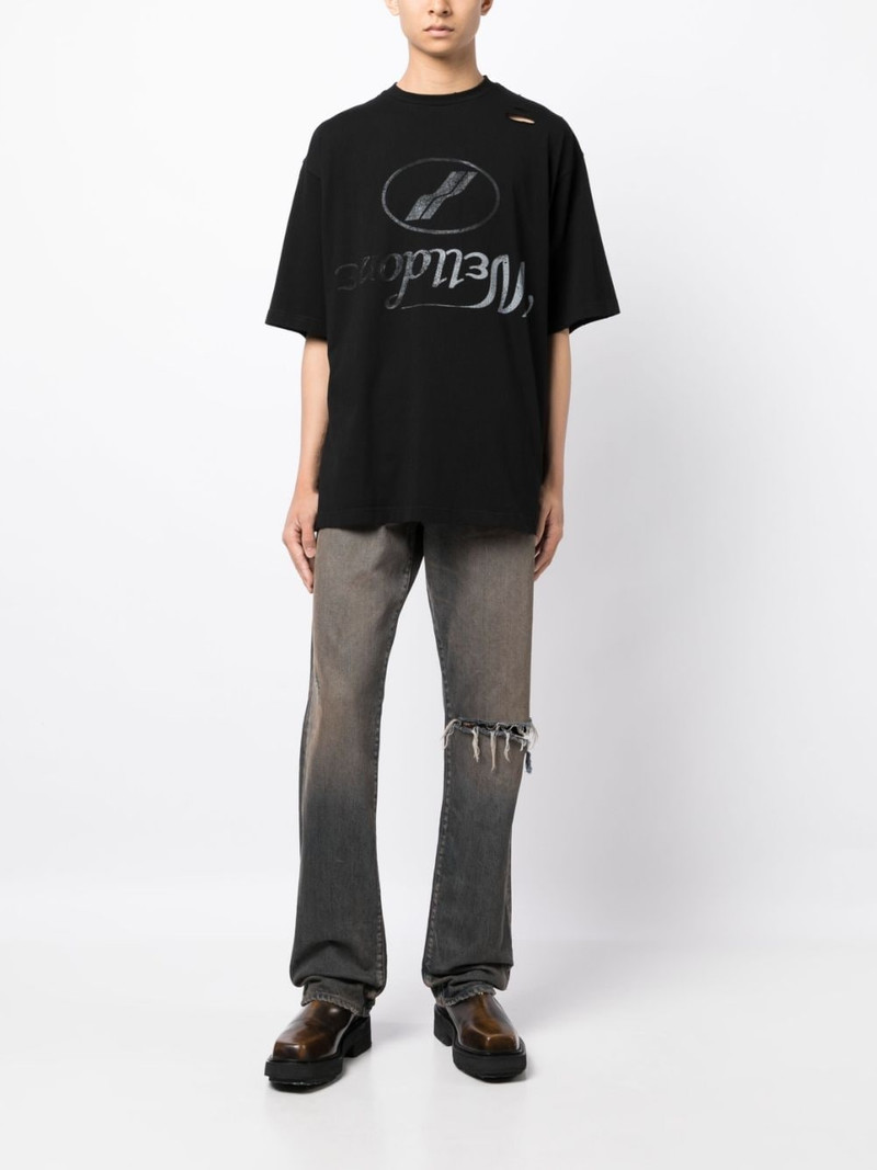 We11done logo-print cotton T-shirt outlook