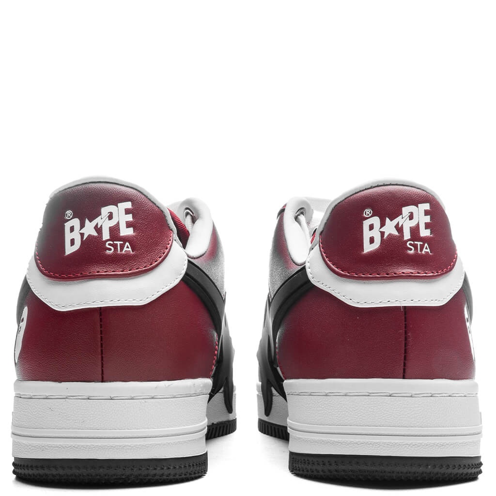 WOMEN'S BAPE STA OS #2 - BURGUNDY/BLACK - 4