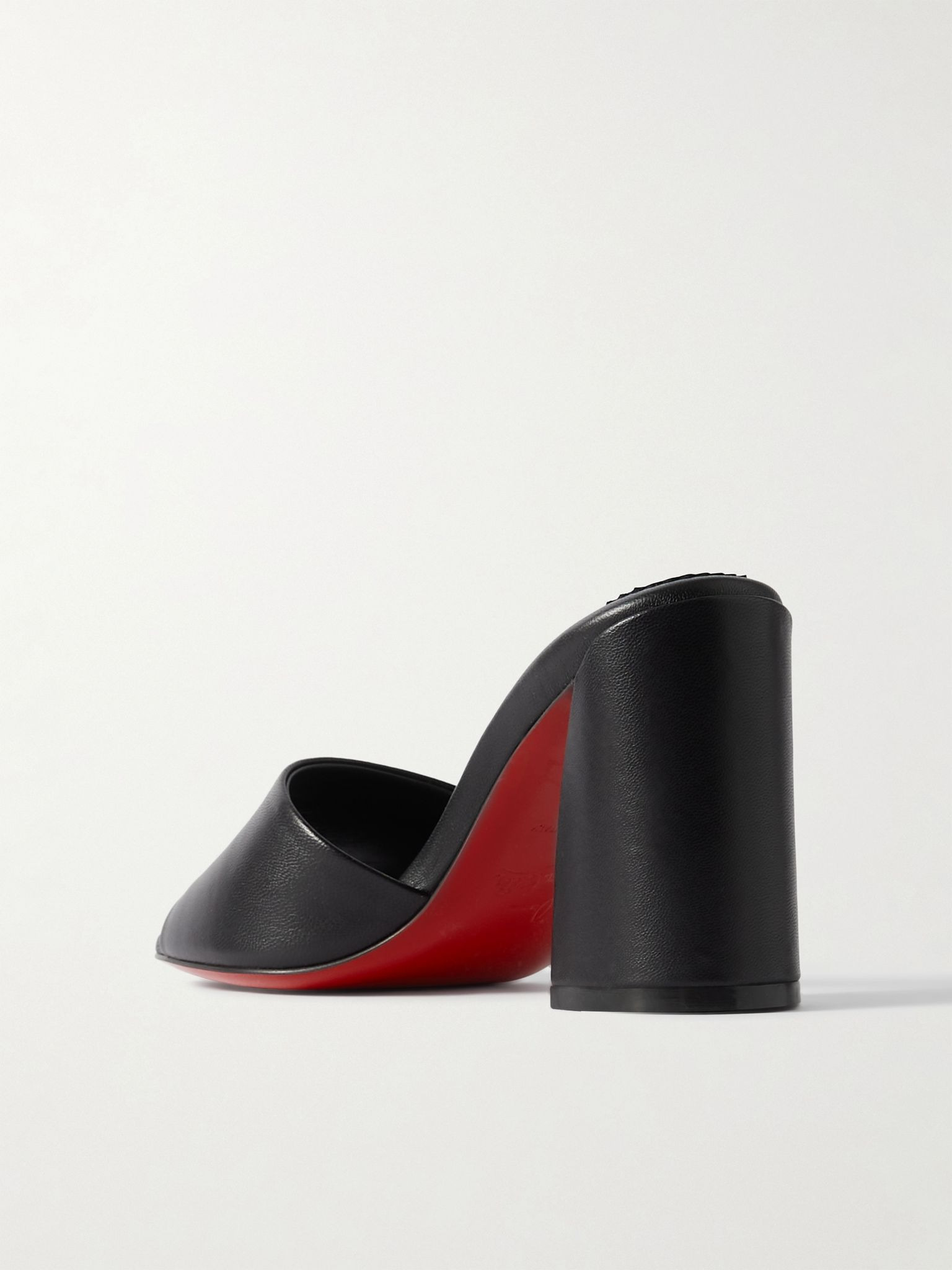 Jane 85 leather mules Black - 3