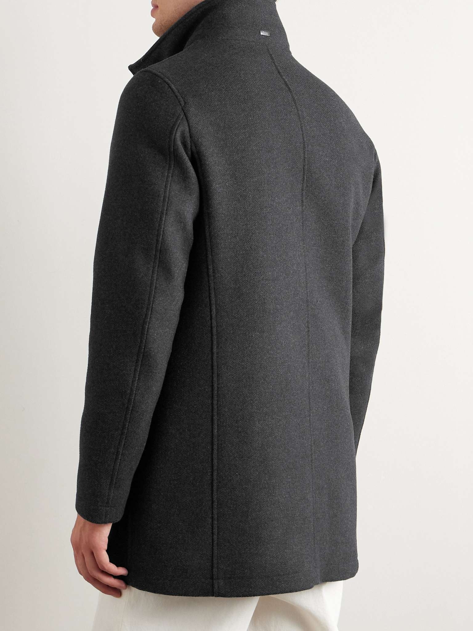 Wool-Blend Felt Coat - 4