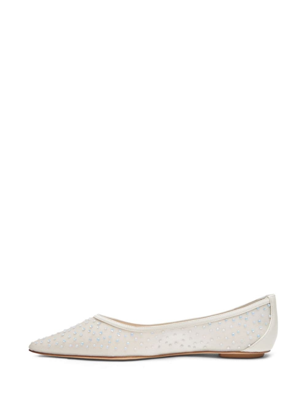 Emilia mesh crystal-embelished ballerina shoes - 3